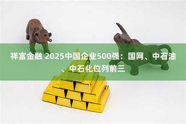 祥富金融 2025中国企业500强：国网、中石油、中石化位列前三