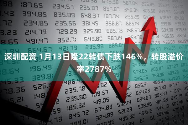 深圳配资 1月13日隆22转债下跌146%，转股溢价率2787%